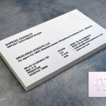 επαγγελματικές κάρτες, Κάρτες MSC σε ειδικό χαρτί & σήμα γκοφρέ