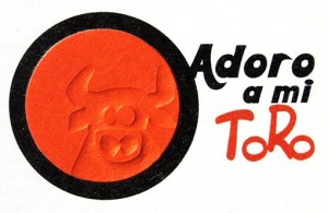 επαγγελματικές κάρτες, Adoro a mi Toro - Κάρτες λαμιναριστές με κοπτικό και γκοφρέ.